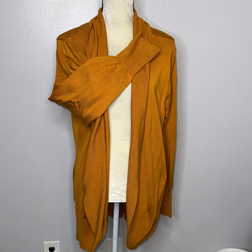 Chic Mustard Open Front Cardigan